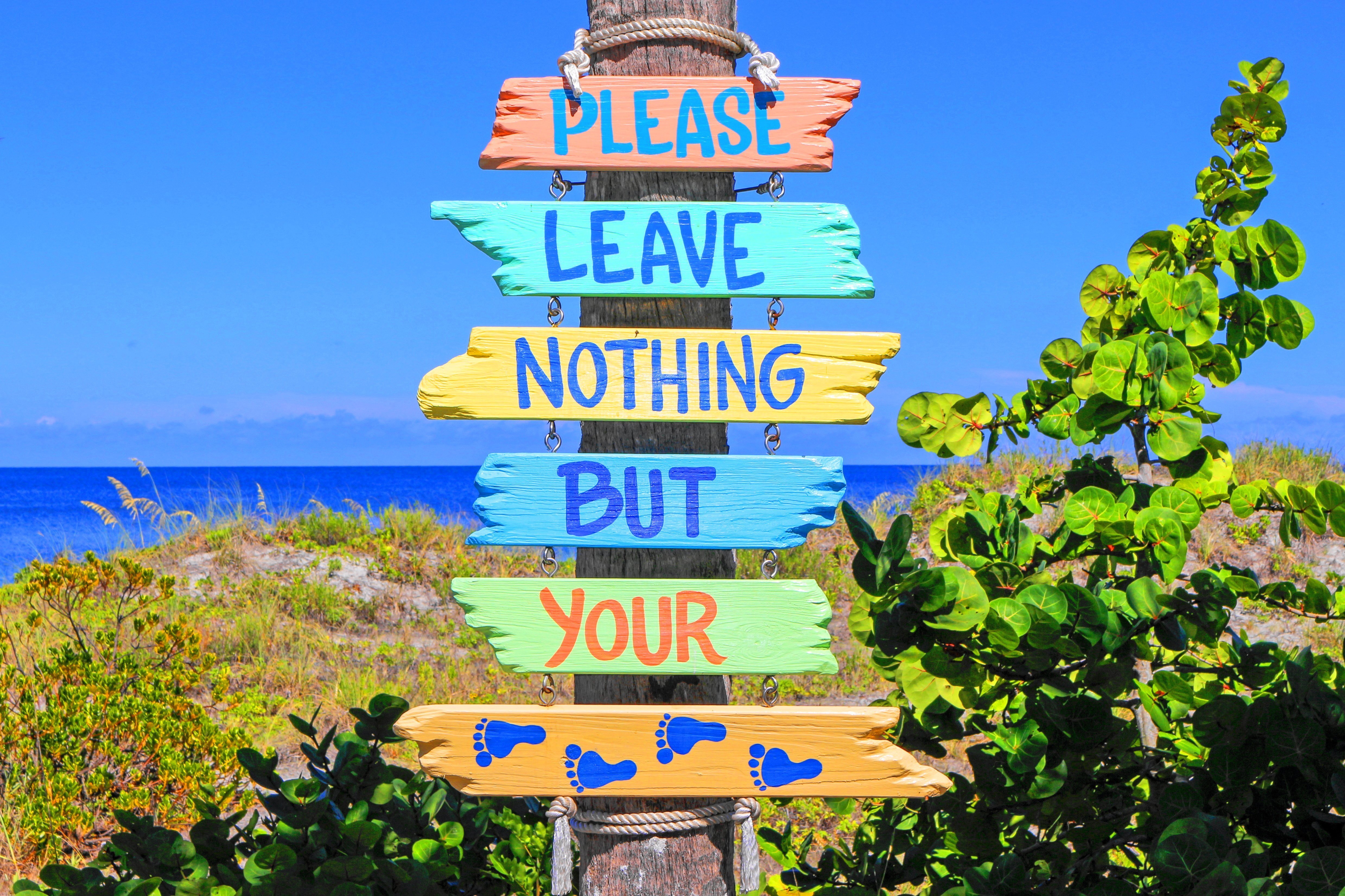 what to do in Sarasota, Florida - beach sign