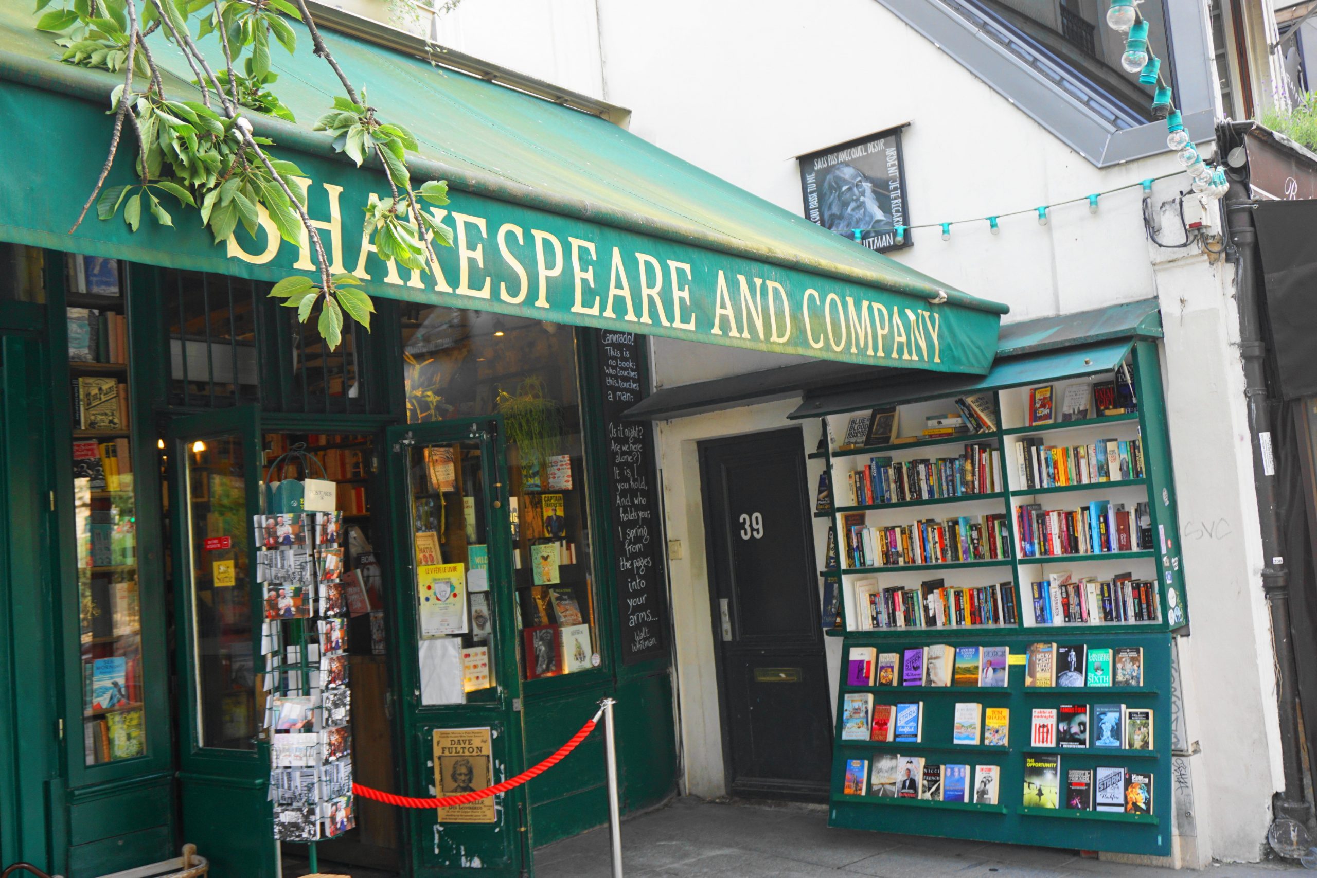 Shakespeare and Company book shop in Paris