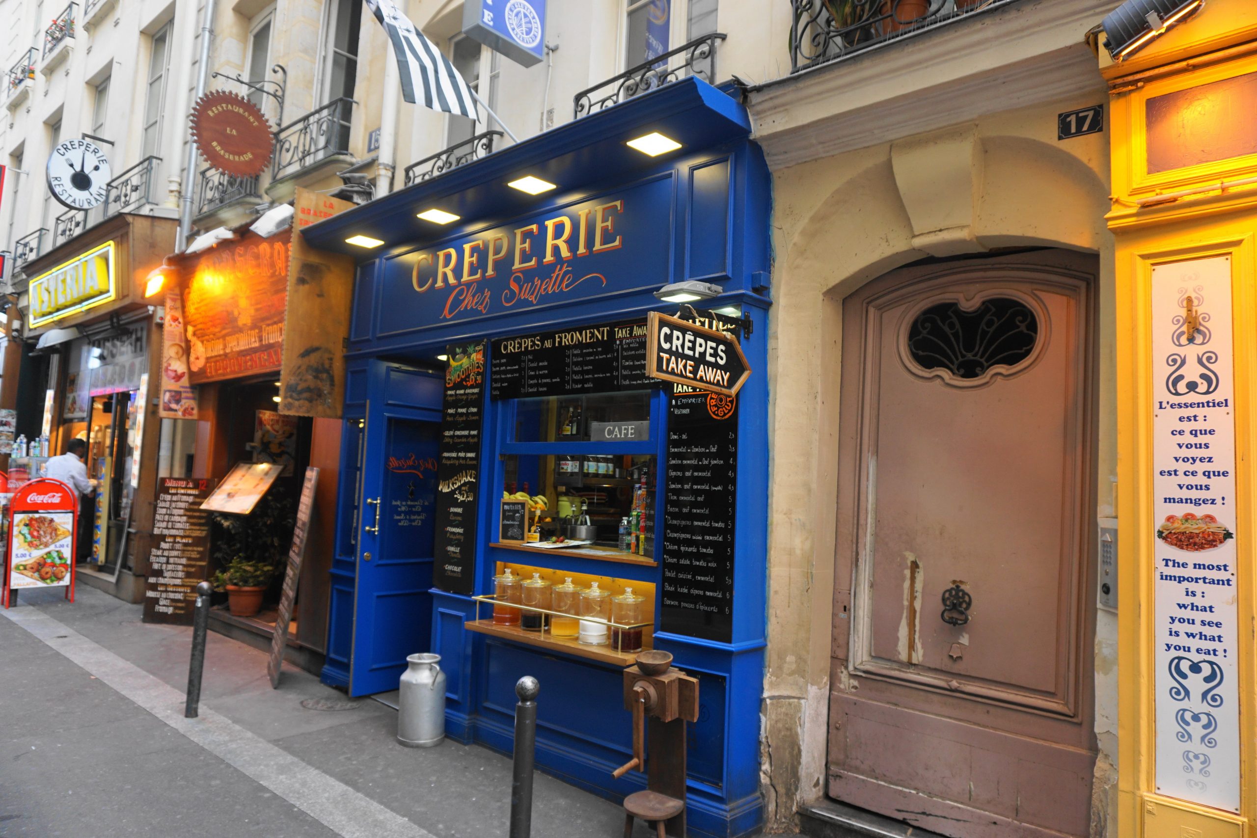 Rue St Severin creperie shop