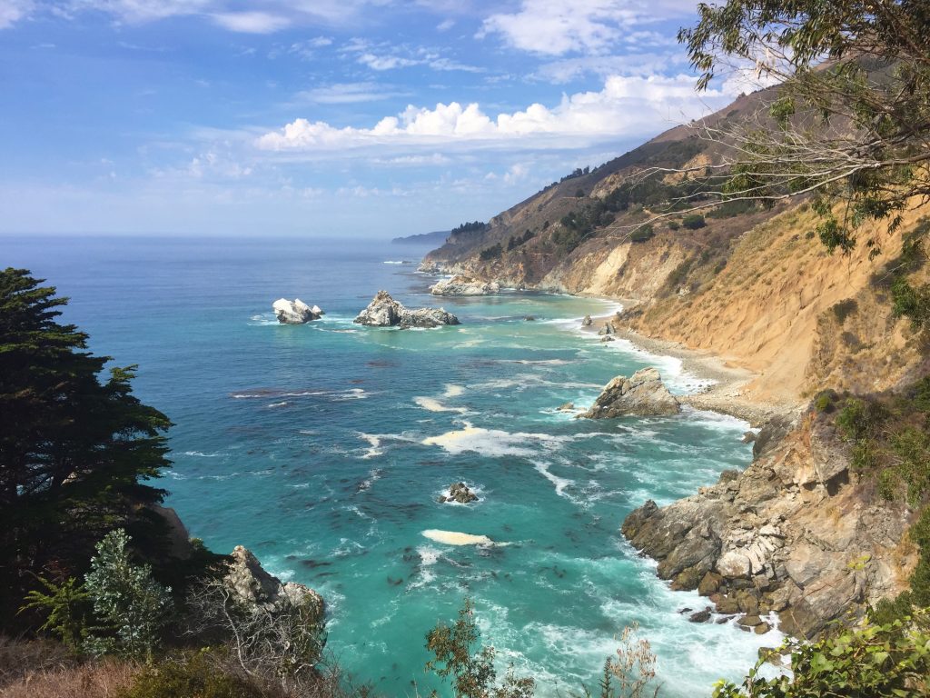 8 day Pacific Coast Highway road trip itinerary - Big Sur McWay Falls