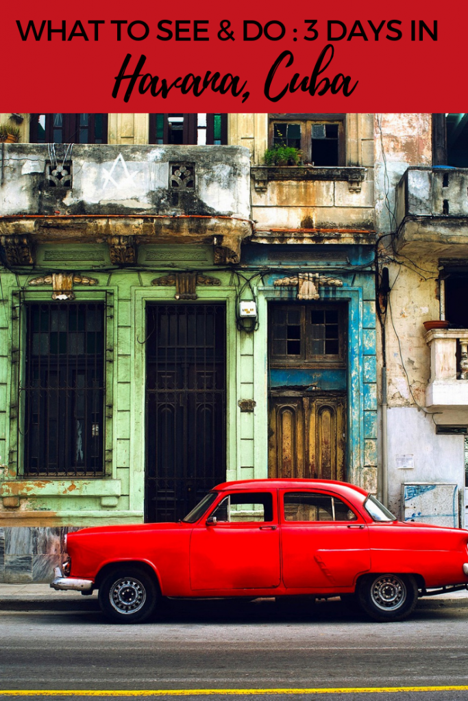 Plan an epic 3 days in Havana, Cuba! #havana #cuba #travelcuba #malecon #elmorro